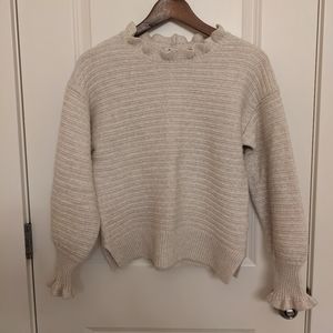 Madewell Ruffle Neck Sweater